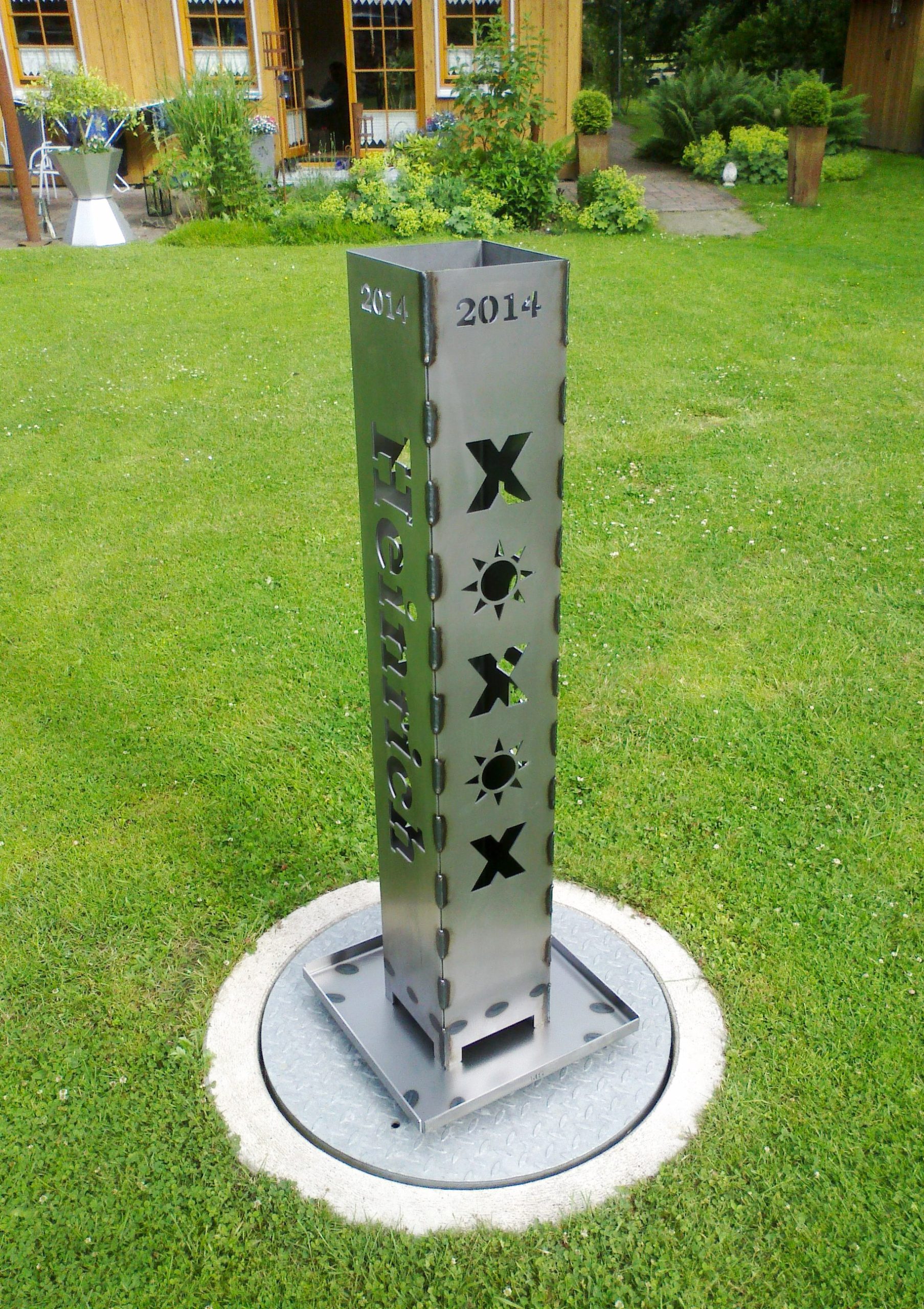 Feuersäule 4-eckig